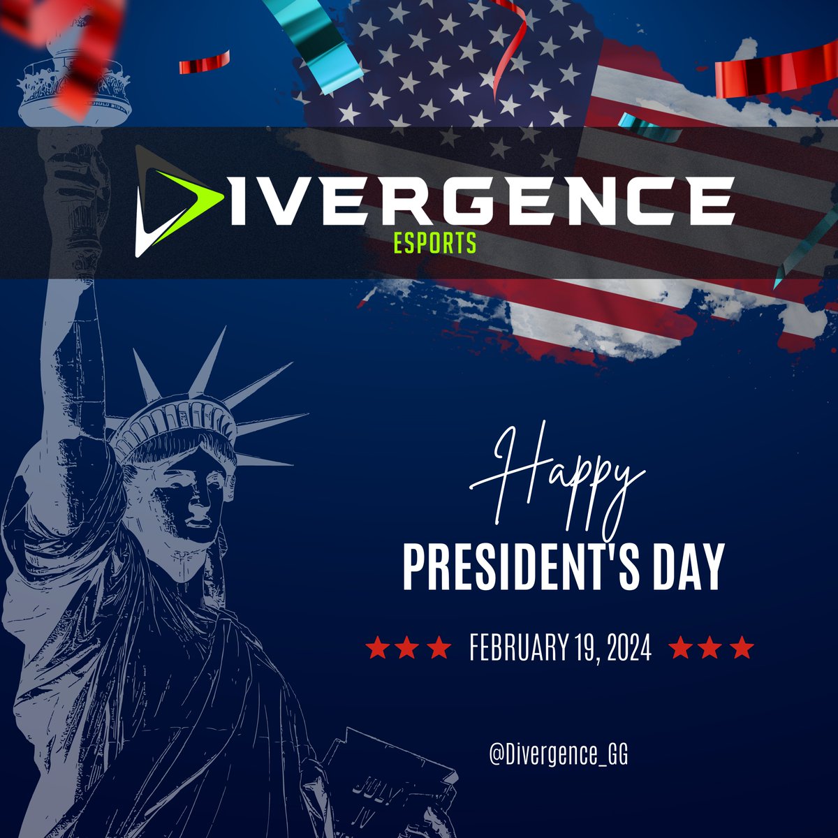 Divergence_GG's tweet photo. 🚀Happy Presidents' Day, gamers! 🎮🇺🇸

Join us in celebrating the OGs of Rocket League – our virtual founding fathers on the field!🏎️⚽️

If you could draft any president to join our team, who would it be and why?🤔 

#PresidentsDayGaming #DivergenceEsports #RocketLeague #RLCS https://t.co/iPjw5COWMR