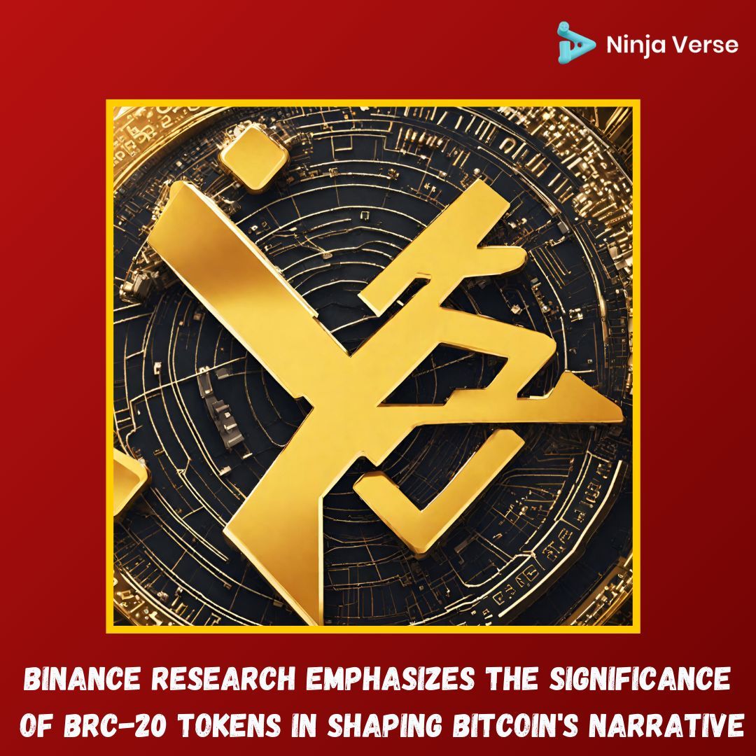 Ninjaverse12's tweet photo. 🚀 Binance Research emphasizes the significance of BRC-20 tokens in shaping Bitcoin's narrative in 2023. The report highlights their impact on Bitcoin's growth and dominance, illustrating a new era for the cryptocurrency. 📈🌐 #Bitcoin #CryptoNarratives https://t.co/Aqsrk3NmJg