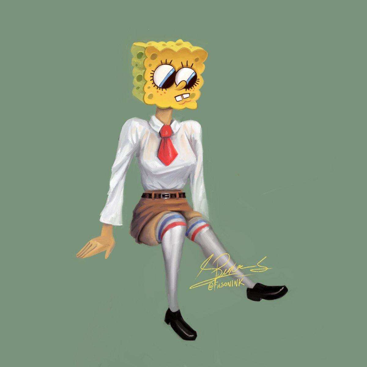 SpongeBob art dump 🧵