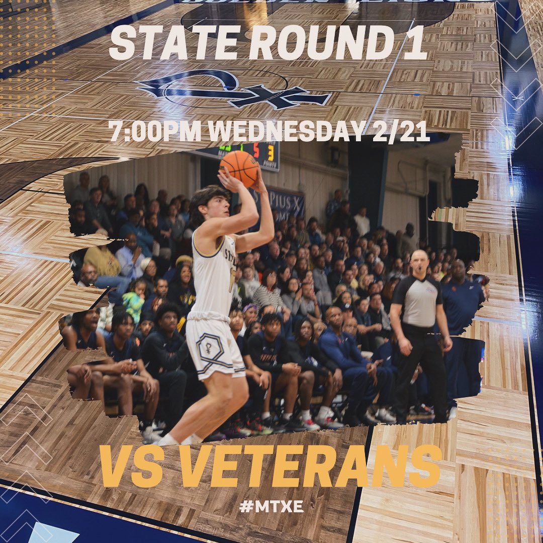We are set for Wednesday night at 7:00pm vs Veterans High School. Go Lions 🦁 #MTXE
