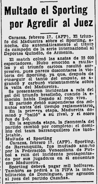 diosesazul1946's tweet photo. Aquel 7 y 17 febrero 1952 Deportes Quindio nombramientosy Campeón en Caracas. Pro Cúcuta Campeón. @diosesazul1946 @DatosQuindio https://t.co/m7Jtlhnylw