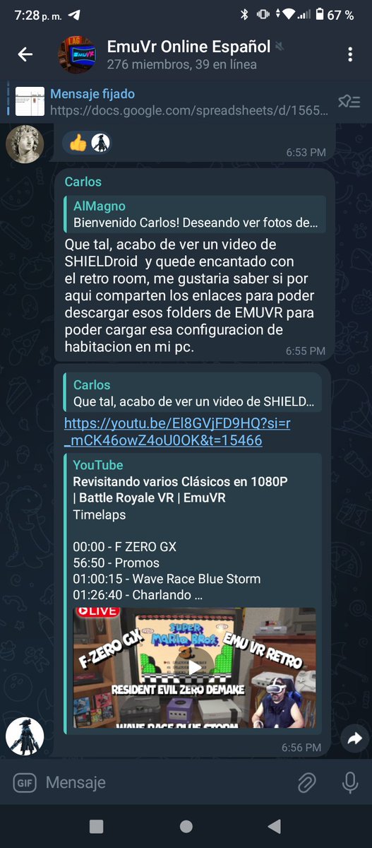 shieldroidvr's tweet photo. Que bonito que más gente llegue a la comunidad de #EmuVR por los vídeos del canal de YouTube ❤️ https://t.co/82ZHEDKVch