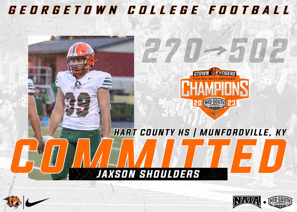 I am beyond blessed and excited to announce that I have committed to <a href="/Gtown_Football/">Georgetown College Football</a>!!🧡🖤 @CoachDC14 <a href="/GtownCoachO/">Chris Oliver</a> <a href="/griffinchad22/">Chad Griffin</a> <a href="/CoachDGriffin/">Dylan Griffin</a> <a href="/HartCountyFball/">Hart County Football</a>