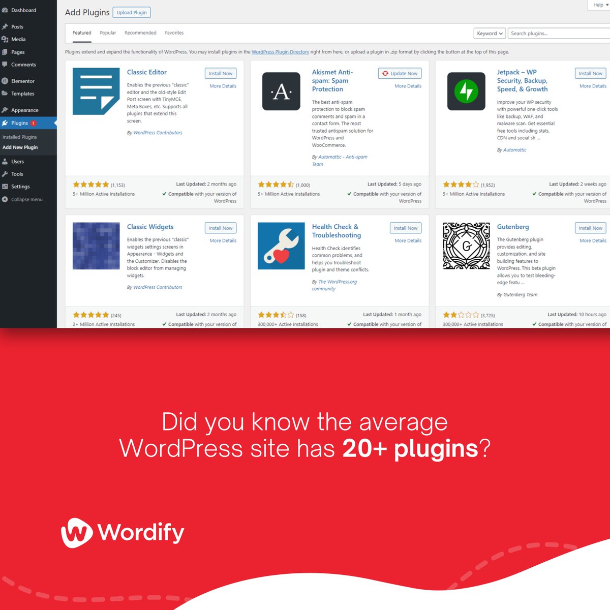gowordify's tweet image. Did you know the average WordPress site has 20+ plugins? Managing them just got a whole lot easier with our new WP-CLI Terminal feature! 💡🚀

Say goodbye to plugin chaos and hello to efficiency. Try it now.

Learn more: wordify.com/features/wp-cl…

#gowordify #wordpress #webhosting…