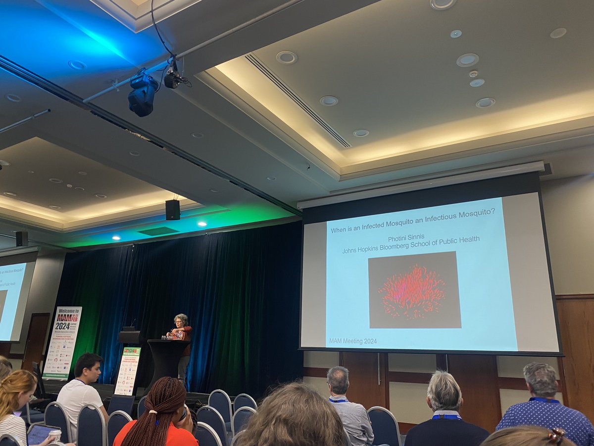 kaitlinpekin's tweet photo. First session of #MAM2024 has just finished! A great range of talks on pre-erythrocytic life cycle biology. Talks spanned mosquito, sporozoite and liver stages across different species of Plasmodium and models. Good to see broad diversity in the selected speakers too. https://t.co/5MCRX0sE2t
