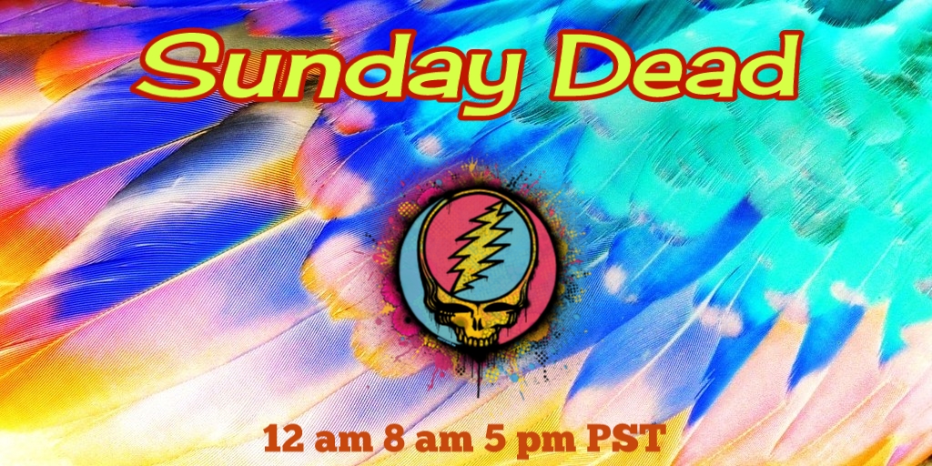 FurtherRocktw's tweet photo. "Sunday DEAD"
5 pm PST
Hour of Grateful Dead + solo & side projects #GratefulDead #Deadheads #Phil #GD #BobWeir #DEADCO
Listen via #Roku #iTunes #Live365 #TuneIn #AppleMusic #RadioGarden #InternetFM #MyTuner #Streema #Radionline
https://t.co/lO9QbHm2pG https://t.co/p7bl0LD8yi