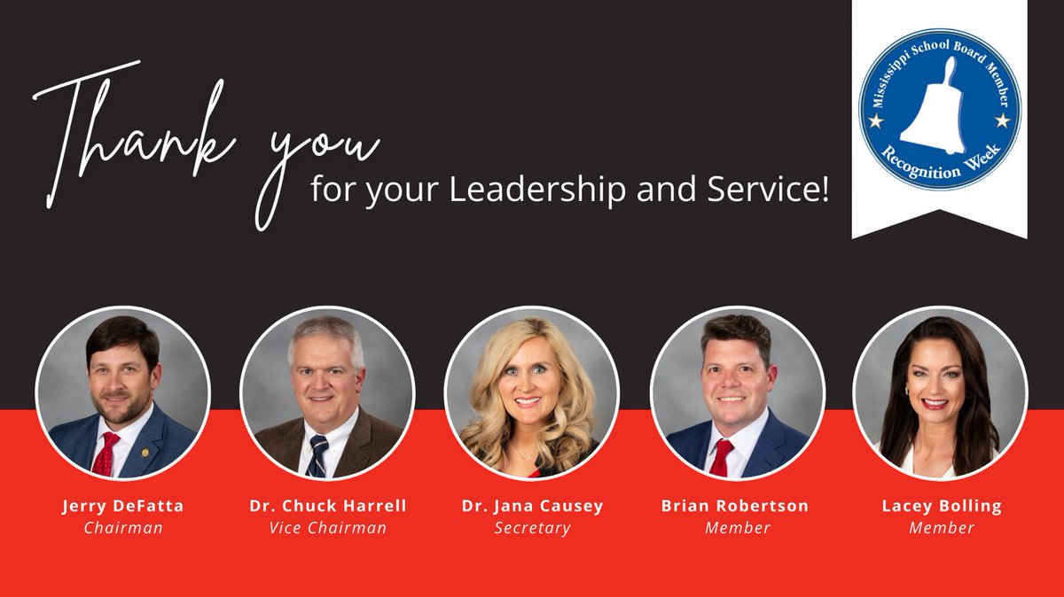 petalschools's tweet photo. 🎈🎊Happy School Board Recognition Week to our Petal School District Board of Trustees! We are so thankful for their leadership and service to our students and community. #SchoolBoardRecognitionWeek https://t.co/v6Ee4fpHWP