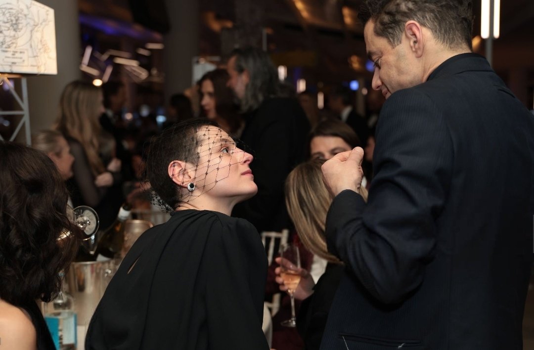 CorrinUpdates's tweet image. 📸 | Emma Corrin and Rami Malek together at the #BAFTAs!