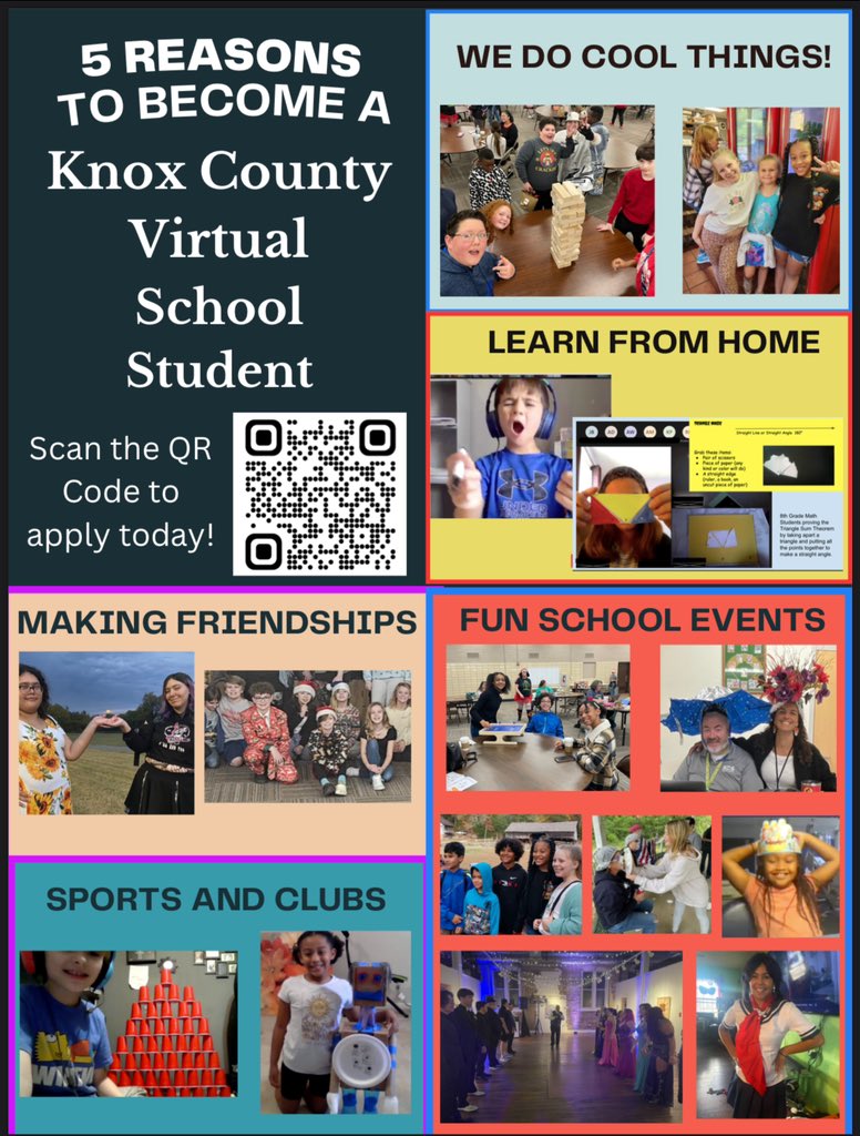 Transfer window closes February 20th, apply now to Knox County Virtual School.