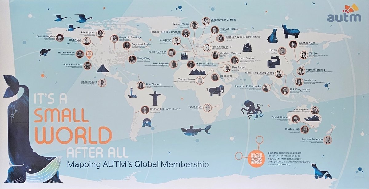 It's a big globe and a small world! #autm2024