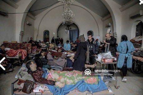 ShaykhSulaiman's tweet photo. THE CHRISTIAN CURCH OF SAINT PORPHYRIUS IN GAZA RECEIVE PATIENTS AS ISRAEL CONTINUE TO BOMB HOSPITALS https://t.co/Q6NNinFJyG