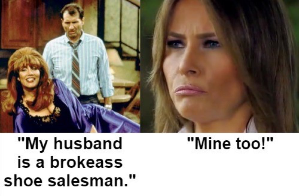 The Trump shoes has Al Bundy trending on Twitter. 😂