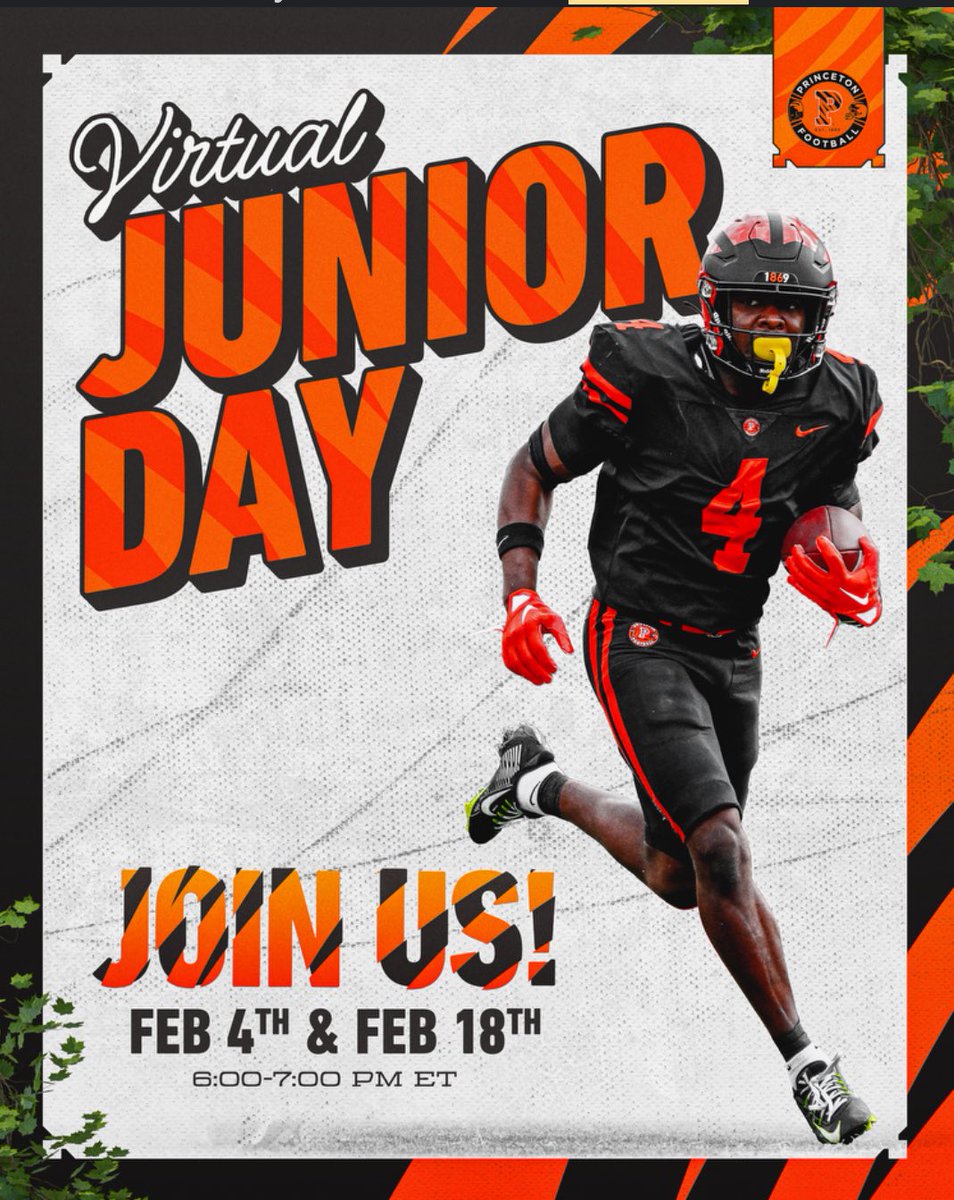 Had a fantastic time during the <a href="/PrincetonFTBL/">Princeton Football</a> Virtual Junior Day today! It was great learning all about Princeton athletics and academics! <a href="/SVerbit/">Stephen Verbit</a> <a href="/CoachBobSurace/">Bob Surace '90</a> <a href="/CoachCuevas78/">Brandon Cuevas</a> <a href="/Coach_Ramer/">Coach Ramer</a> <a href="/chaparralpumafb/">Chaparral Puma Football</a>