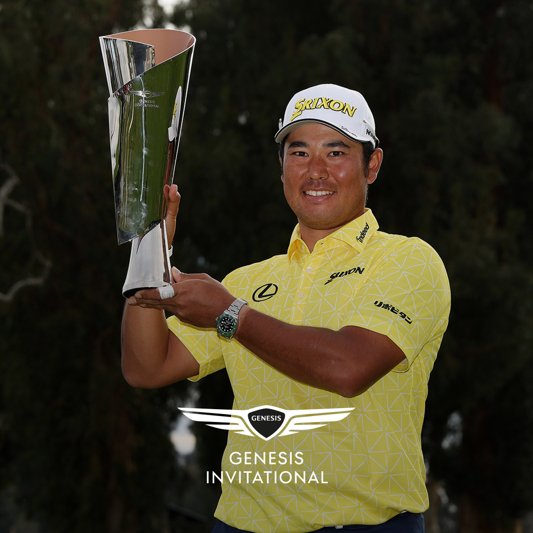 Hideki is crowned champion of the Genesis Invitational. Congratulations Hideki Matsuyama on mastering a challenging Riviera Country Club course with a thrilling performance to win the tournament and claim your 9th PGA TOUR victory. #RolexFamily #Perpetual
