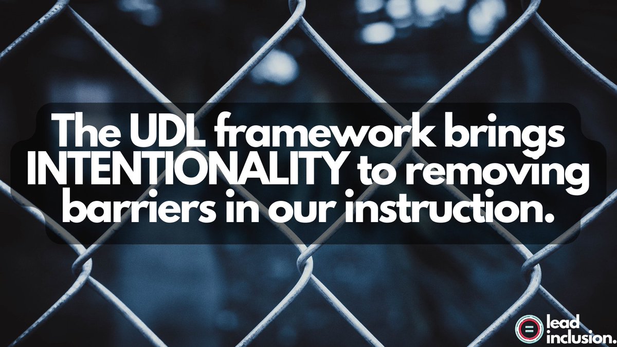 🌈 Many of the strategies in the #UDL framework may make you think, “that’s just effective #teaching.” This is true! But the framework brings INTENTIONALITY to removing barriers in our instruction. #LeadInclusion #EdLeaders #Teachers #UDLchat