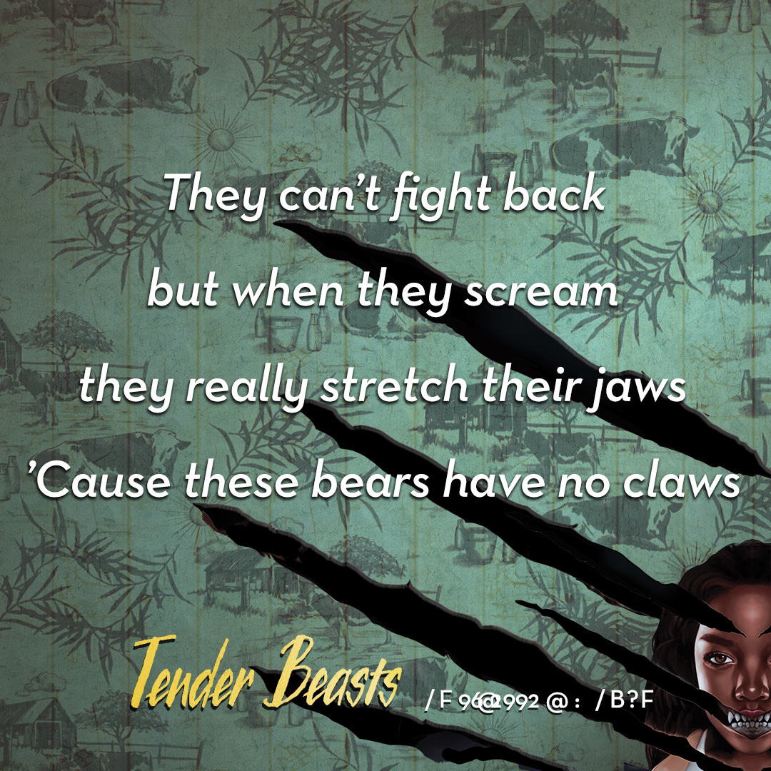 simonteen's tweet photo. #TenderBeasts hits shelves next week! Are you ready? https://t.co/aw0Dpb9Hj9 @LiselleSambury https://t.co/13orSq3Tra