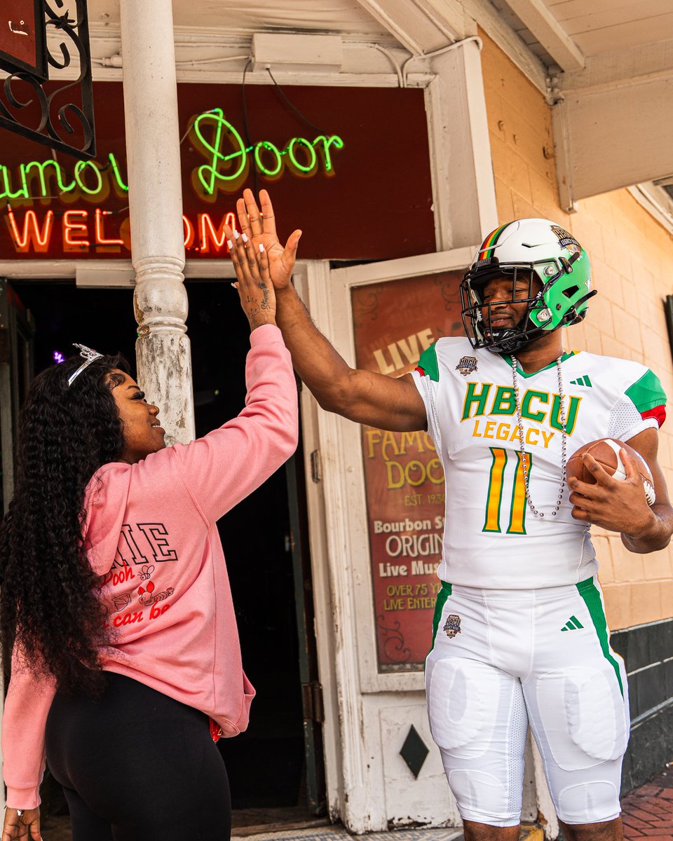 It was only right we brought the show to Bourbon today to unveil our 2024 <a href="/Allstate/">Allstate</a> HBCU Legacy Bowl uniforms. 🔥 <a href="/adidasFballUS/">adidas US Football</a> <a href="/RiddellSports/">Riddell Sports</a>