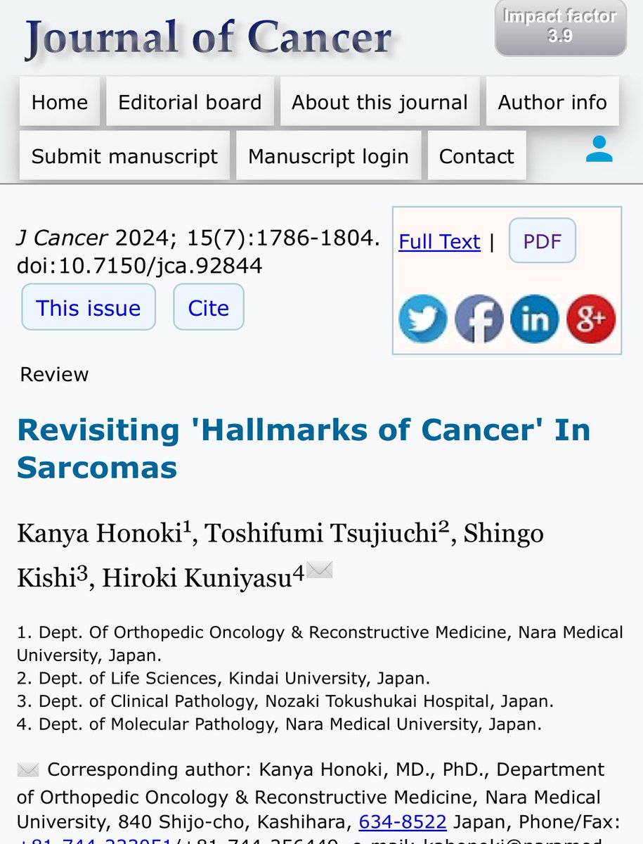Glad to see that the concepts of Common Sense Oncology and Cancer Groundshot have arrived in Japan! @csoncol jcancer.org/v15p1786