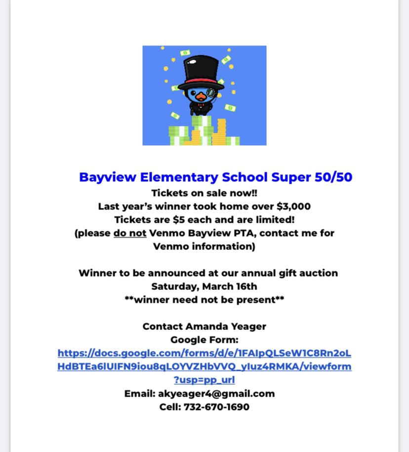 Super 50/50 Sales are OPEN! We need sellers! Last years winner took home over $3000! 
docs.google.com/forms/d/e/1FAI…