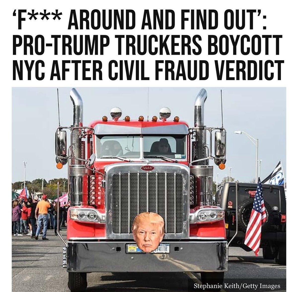 GuntherEagleman's tweet image. Truckers for Trump!  LFG!