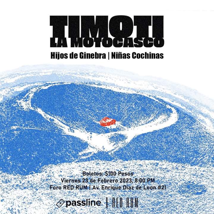 Lúdika (@ludikagdl) on Twitter photo #Conciertos
No hay duda de que <a href="/TimotiLMC/">Timoti La Moto Casco</a> es una de nuestras bandas favoritas de casa.
El rock se hará presente en #RedrumForo con la presentación de su EP al lado de #HijosDeGinebra y #NiñasCochinas
🎟️🎟️ vía <a href="/PasslineMexico/">Passline Mx</a> #Conciertos
No hay duda de que <a href="/TimotiLMC/">Timoti La Moto Casco</a> es una de nuestras bandas favoritas de casa.
El rock se hará presente en #RedrumForo con la presentación de su EP al lado de #HijosDeGinebra y #NiñasCochinas
🎟️🎟️ vía <a href="/PasslineMexico/">Passline Mx</a>