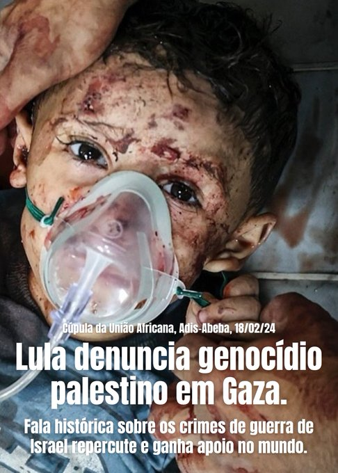 kjulimata's tweet photo. Lula precisa do nosso apoio. Então Pessoal vamos sentar o dedo e compartilhar apoio contra este genocida de crianças.
LULA DENUNCIA GENOCÍDIO
NETANYAHU É TERRORISTA
LULA GIGANTE DIANTE DE GENOCÍDIO. https://t.co/WWyBvyvXef