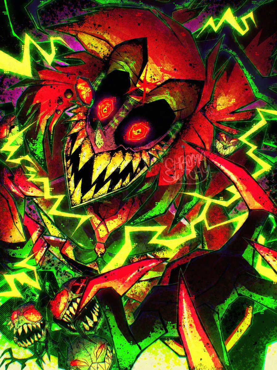 chroma_switchy's tweet photo. "Let the slaughter begin.."🦌📻🔥

#Alastor #HazbinHotelAlastor #HazbinHotel #HazbinHotelFanart https://t.co/2U3AYKHDSo