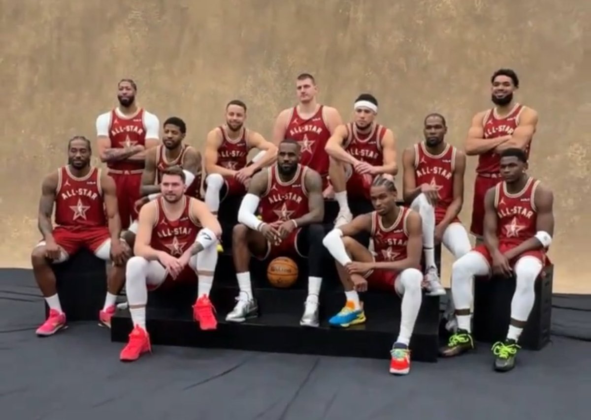 NBAMemes's tweet photo. The East literally got no aura, the West too stacked bruh 😭 https://t.co/wJrtCxk7st