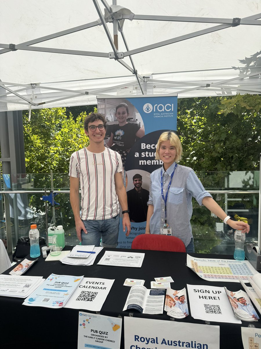 Kicking off <a href="/UniversitySA/">UniSA</a> O-Week with a bang 💥 
If you’re starting to study chemistry this year come check us out!
Location: UniSA City East Plaza 
#oweek #ozchem #newstudents