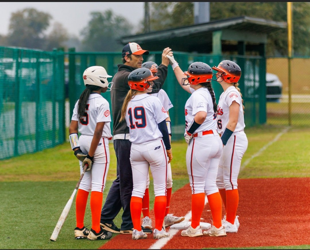 UNITY16King's tweet photo. We came out strong in the @PGFnetwork Florida Fastpitch Classic! We finished 1st in our pool with 18 runs scored &amp; 2 allowed. Unfortunately Mother Nature had other plans! #GoBullets 🧡💙🧡💙
@Abbi2719 @megan_snipes13 @AddieTsang2027 @MadelineKatz22 @islawells2027 @EastCobbBullets https://t.co/tu7gExsyQh