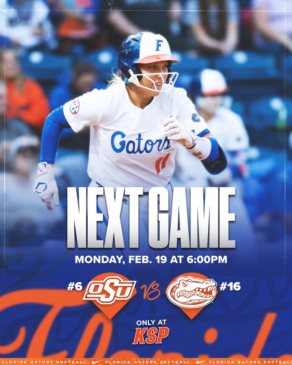 Schedule Update 🚨

Florida will now take on Oklahoma State tomorrow at 6pm at Katie Seashole Pressly Stadium for a Top 25 Showdown!

🎟️ bit.ly/3uGHtRN
📰 bit.ly/3uGHHZ9

#GoGators | See you there!