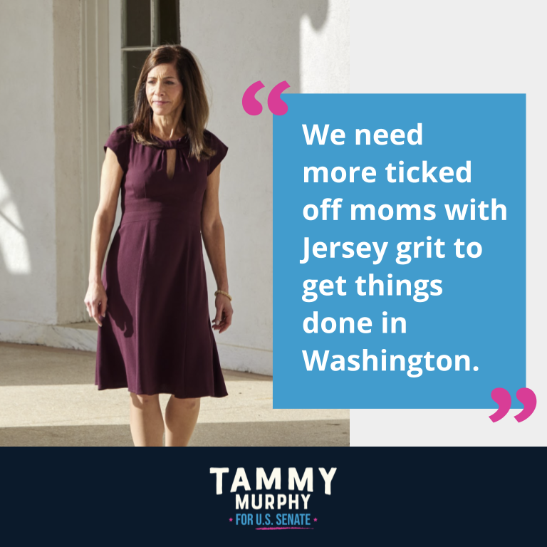TammyMurphyNJ's tweet photo. It comes down to this: We need more ticked off moms in Washington and more Jersey grit to get things done. https://t.co/vQgSBWl3JW