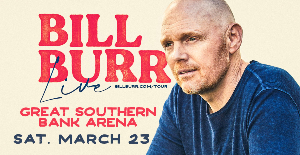 Hey Springfield! My tour Bill Burr Live is coming to Great Southern Bank Arena on March 23. Get tickets this Wednesday with code BURR before the general on sale Friday at BILLBURR.COM/TOUR.