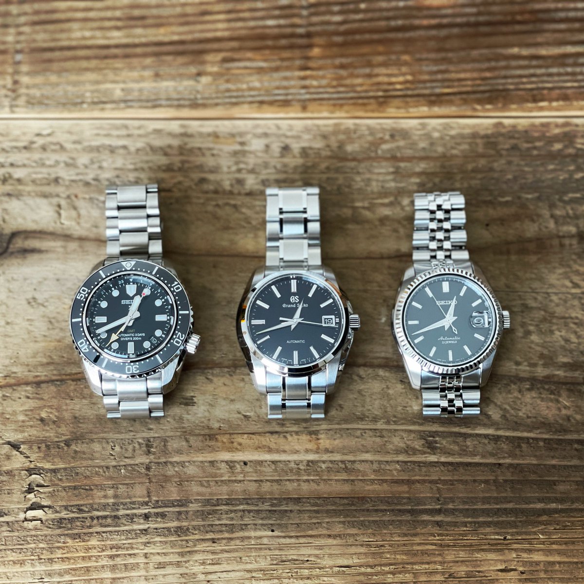 diecastfighter's tweet photo. うちのセイコー三兄弟 #セイコー #seiko #sbej011 #sbgr317 #sarb033 https://t.co/z5EDmnrCep
