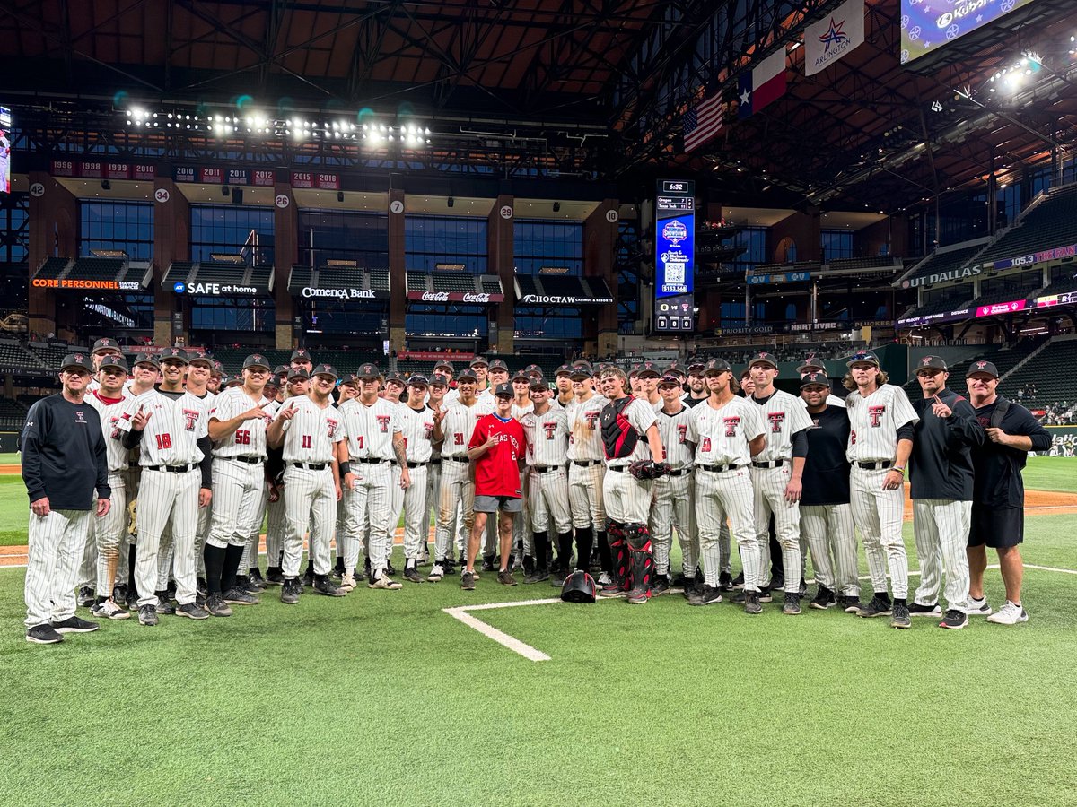 shrinershosp's tweet photo. Thank you to @TTU_Baseball for creating an unforgettable weekend for our patient, Dylan! Your support means the world. 

Help Dylan reach his fundraising goal at https://t.co/4Fy5vxoczH ⚾️ #ShrinersShowdown // #WreckEm https://t.co/TMgpVnAWjU
