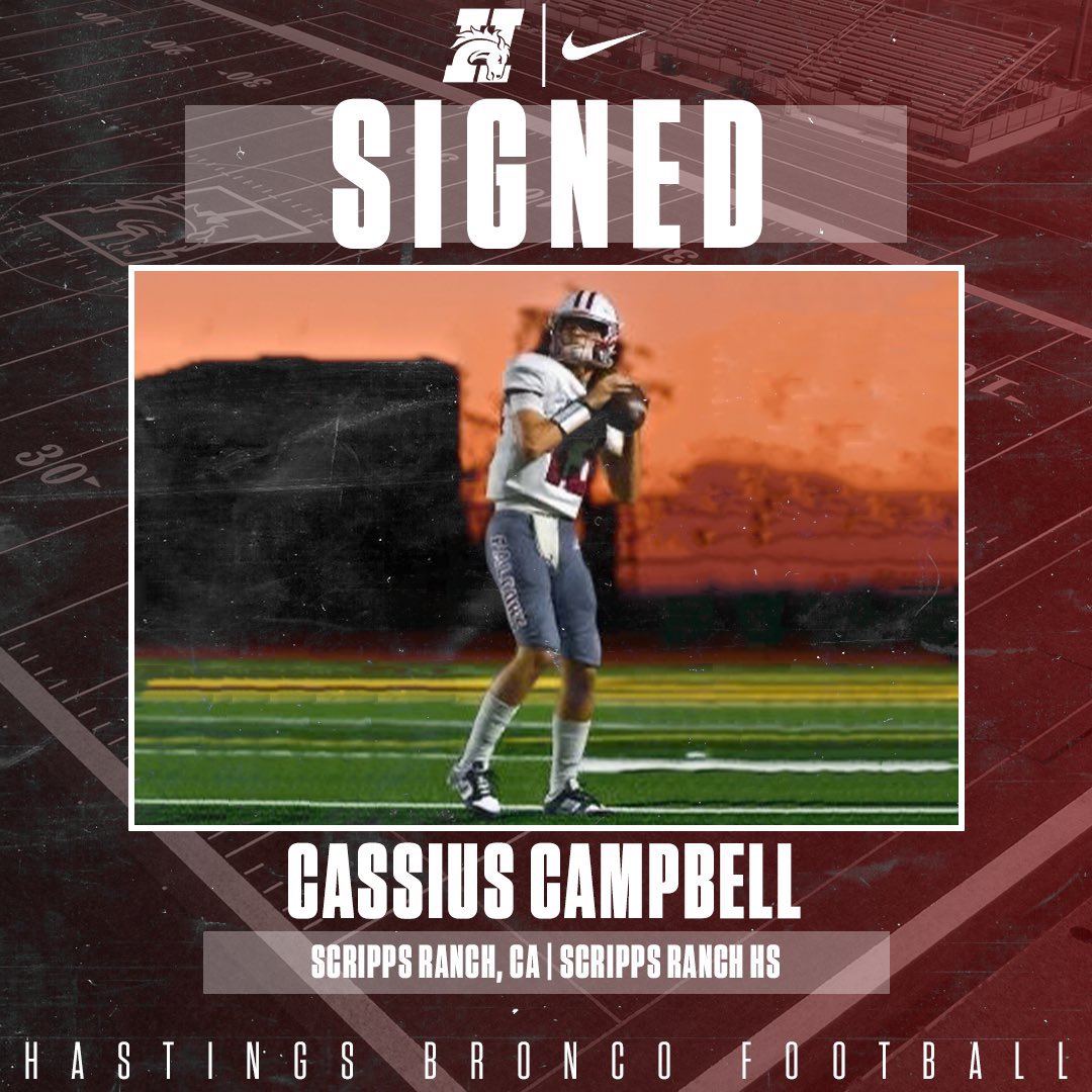 I’m thrilled to announce my commitment to Hastings College! I want to express my deepest gratitude to @BrandonFHarris1 @CoachGardinera @CoachColeSD for believing in me and guiding me to this moment. I’m excited to start this new chapter and can't wait to see what the future…