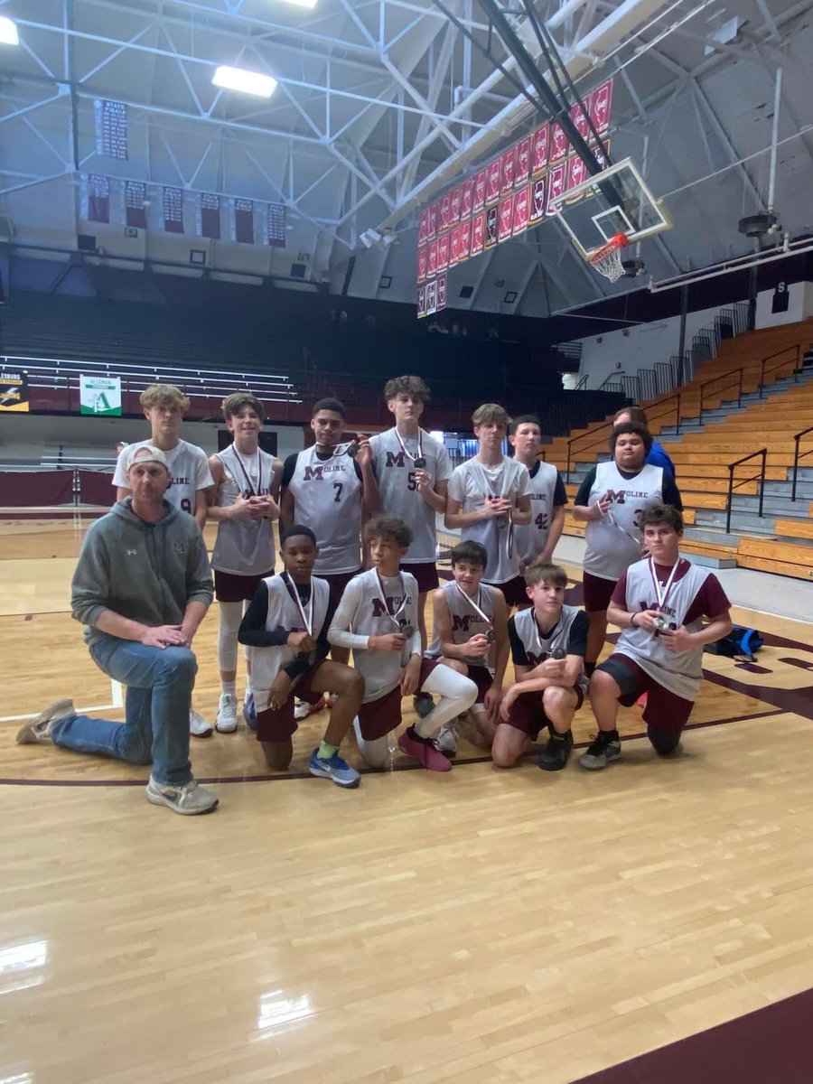 MolineBoysBball's tweet photo. Congratulations to our 7th grade Maroon team on winning the championship of the 2024 Brick House Shootout.  Congrats on 2nd place finishes  to our 4th and 8th grade Maroon teams. 
Thank you to all of the players, coaches, fans, and volunteers!
Photos-Brooke Hendricks
#DefendAsOne https://t.co/q2uJmn2UxL
