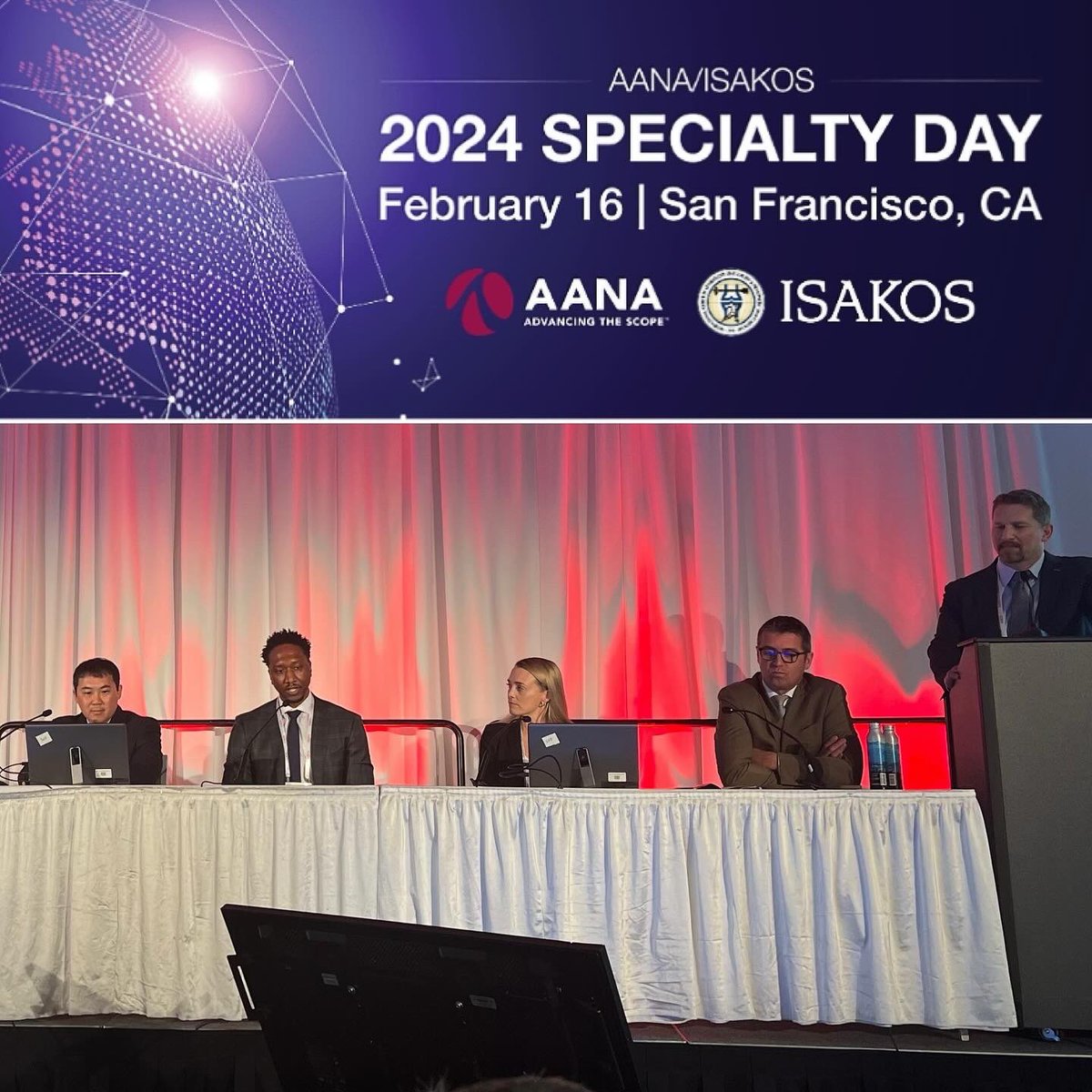 Escaped snowy NJ for a quick 24 hours in San Francisco at the @AAOS1 Annual Meeting! It was wonderful to catch up with friends & colleagues. Excellent @AANAORG @ISAKOS Specialty Day Program — enjoyed chatting about options for revision ACL reconstruction. Learned a lot! #AAOS2024