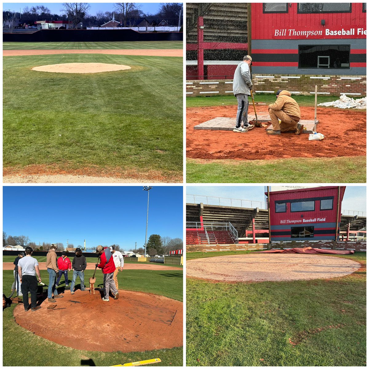 Loudon High School Baseball (@baseballloudon) on Twitter photo How about these men! They moved 22 tons of clay and completely reworked and reinstalled the mound and batter boxes. Oh yeah; they also moved the old bullpen, removed the infield lip, built a wooden backstop and installed a new bullpen. <a href="/jdlambert23/">Jason Lambert</a> @T_Elliott_17 <a href="/tnballplayers/">Tennessee Baseball Network</a> How about these men! They moved 22 tons of clay and completely reworked and reinstalled the mound and batter boxes. Oh yeah; they also moved the old bullpen, removed the infield lip, built a wooden backstop and installed a new bullpen. <a href="/jdlambert23/">Jason Lambert</a> @T_Elliott_17 <a href="/tnballplayers/">Tennessee Baseball Network</a>