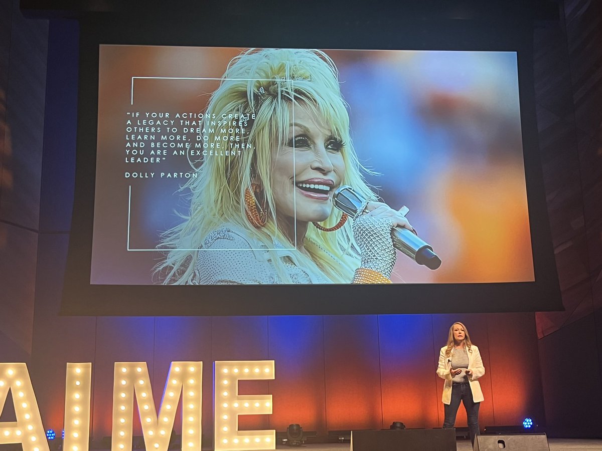 A bit of a break from #taytay today here in #Melbourne Leadership lessons from the great <a href="/DollyParton/">Dolly Parton</a>  #AIME2024