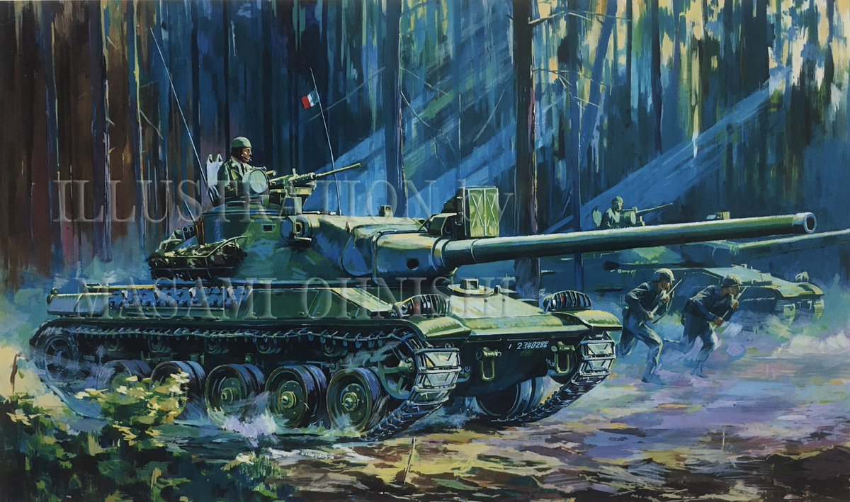 フランス戦車AMX30 ナポレオンの商品名の原画は、1967年に描いています