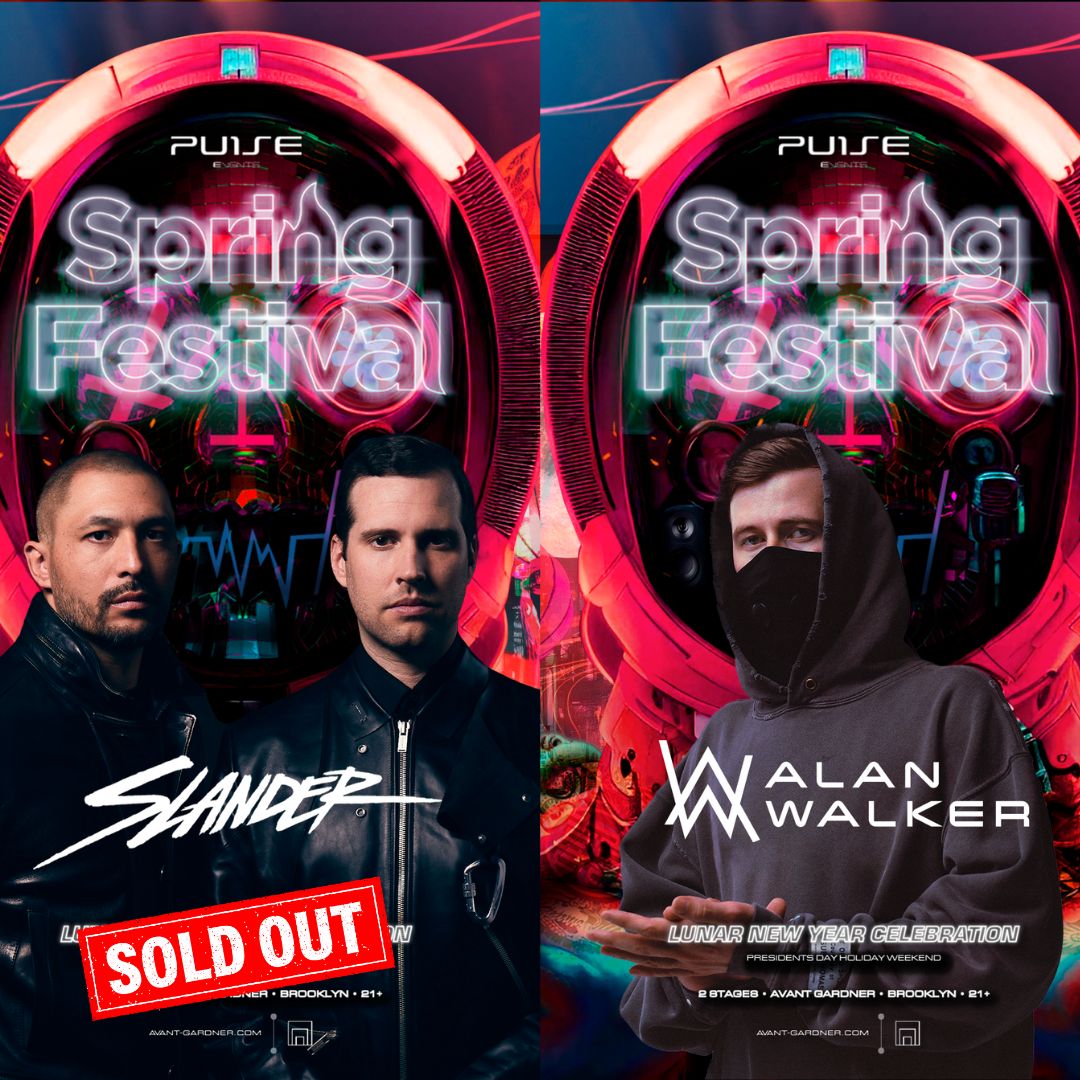 🚨 NIGHT ONE featuring #SLANDER is officially SOLD OUT! 🎉 Don't miss your chance to experience the magic of Pulse's #springfestival—grab your tickets now for NIGHT TWO featuring #AlanWalker! 🎶✨ Final Tickets for 2/19: dice.fm/event/657c9c8c…