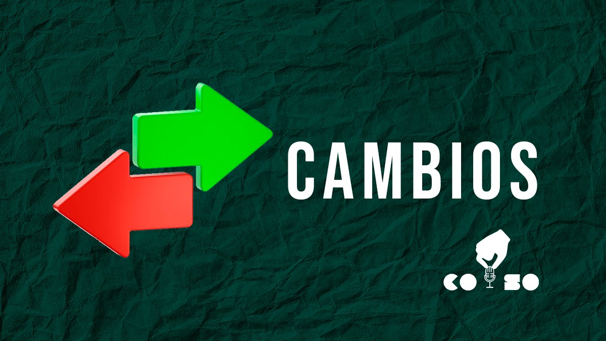 ElCosoCast's tweet photo. 🔄CAMBIOS EN RIVERA

⬅️Pablo Munhoz
➡️Pedro Canabarro

⬅️Andrés Silveira
➡️Kevin Zabaleta

#CopaOFI #LitoralNorte https://t.co/71cmJOW0uC
