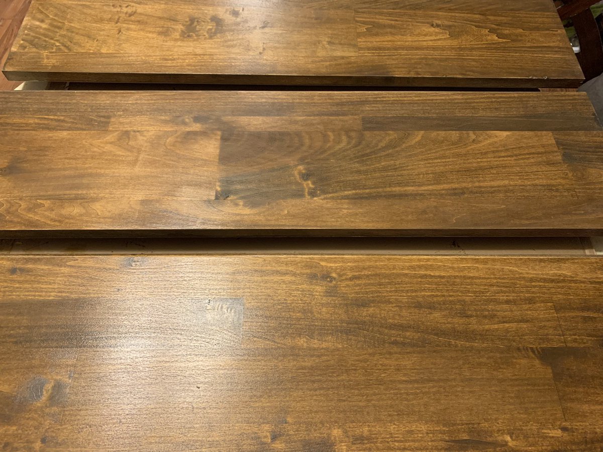 devildogmrk's tweet image. Finished bedroom niche / nook shelving. After new dimmable sconce lighting, making the shelves, staining, layering polyurethane, building / hanging pipes, &amp;amp; placing shelves on pipes. Then installing magnetic, rechargeable lights on each shelf. I think it turned out rather nice.