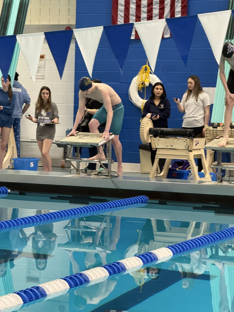 Championship swimming at Section 9 meet