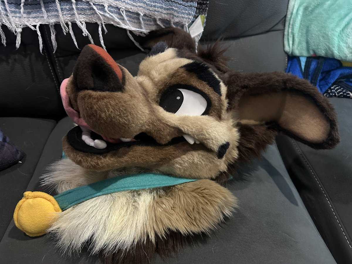 MadeFurYou's tweet image. We’re selling our Charlie Barkin head! Starting only at $1500! He has a posable tongue and comes with his pocket watch! thedealersden.com/listing/charli…