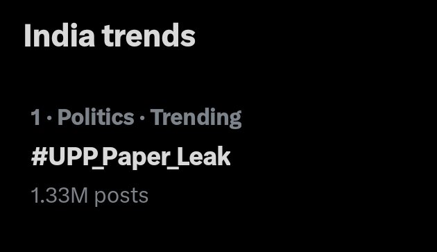 iamvipinydv's tweet photo. #UPP_Paper_Leak 
#UPPolicebharti 
No. 1 Trending🔥🔥🔥 https://t.co/dq0r3HNecE
