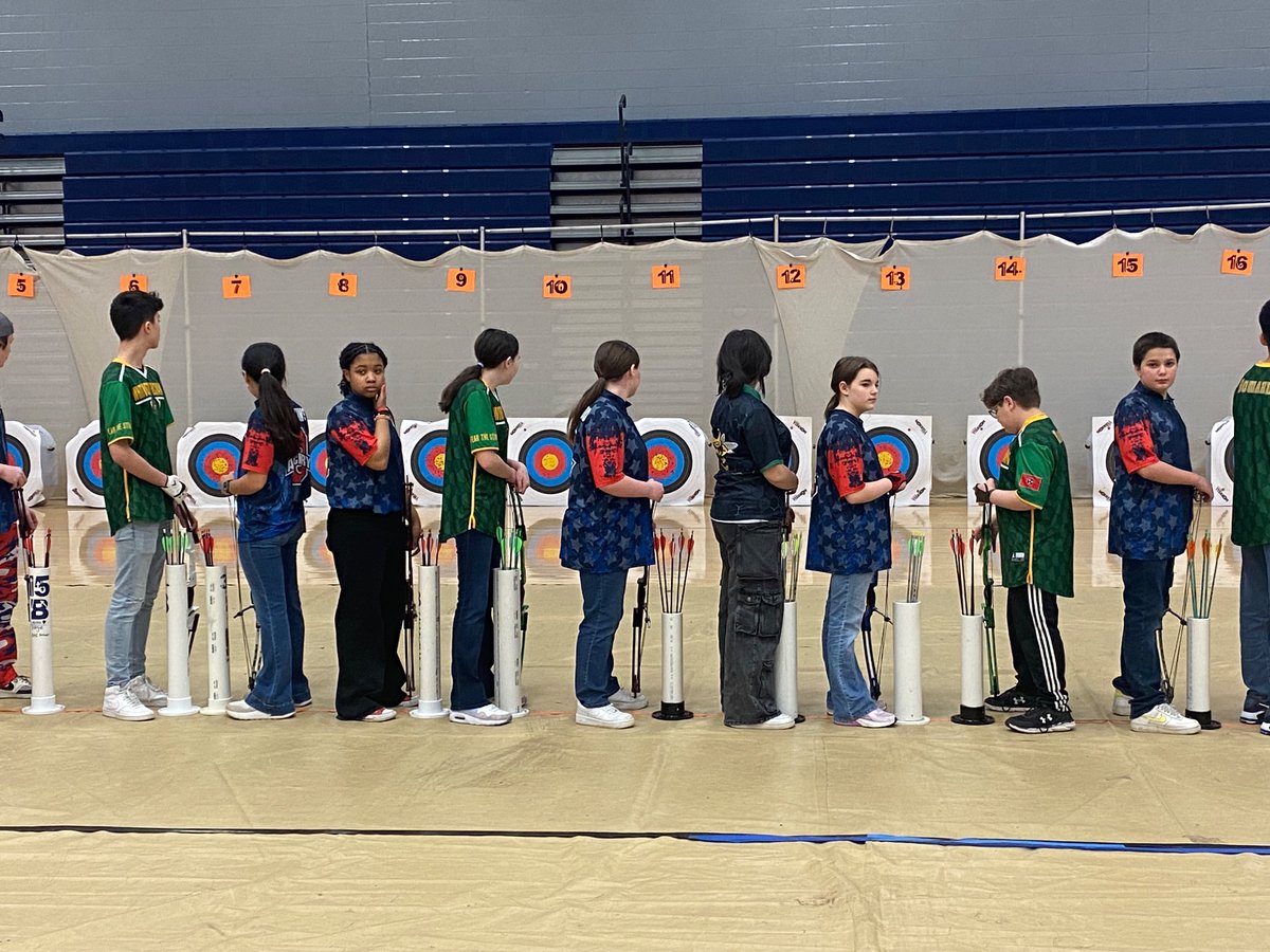 WBMS_Archery's tweet photo. 3D Results:
Top Male:  Braylon Krepp who scored a 262
Top Female: Averie Hensley achieved a score of 259

Notable Achievements: We had 4 personal bests in 3D, including Kensley Hall, Averie Hensley, Ascher Malavong, and Amos Wolff.
 
THE 3D TEAM SCORED A 1544 PLACING 2nd!! https://t.co/GQmL78389P
