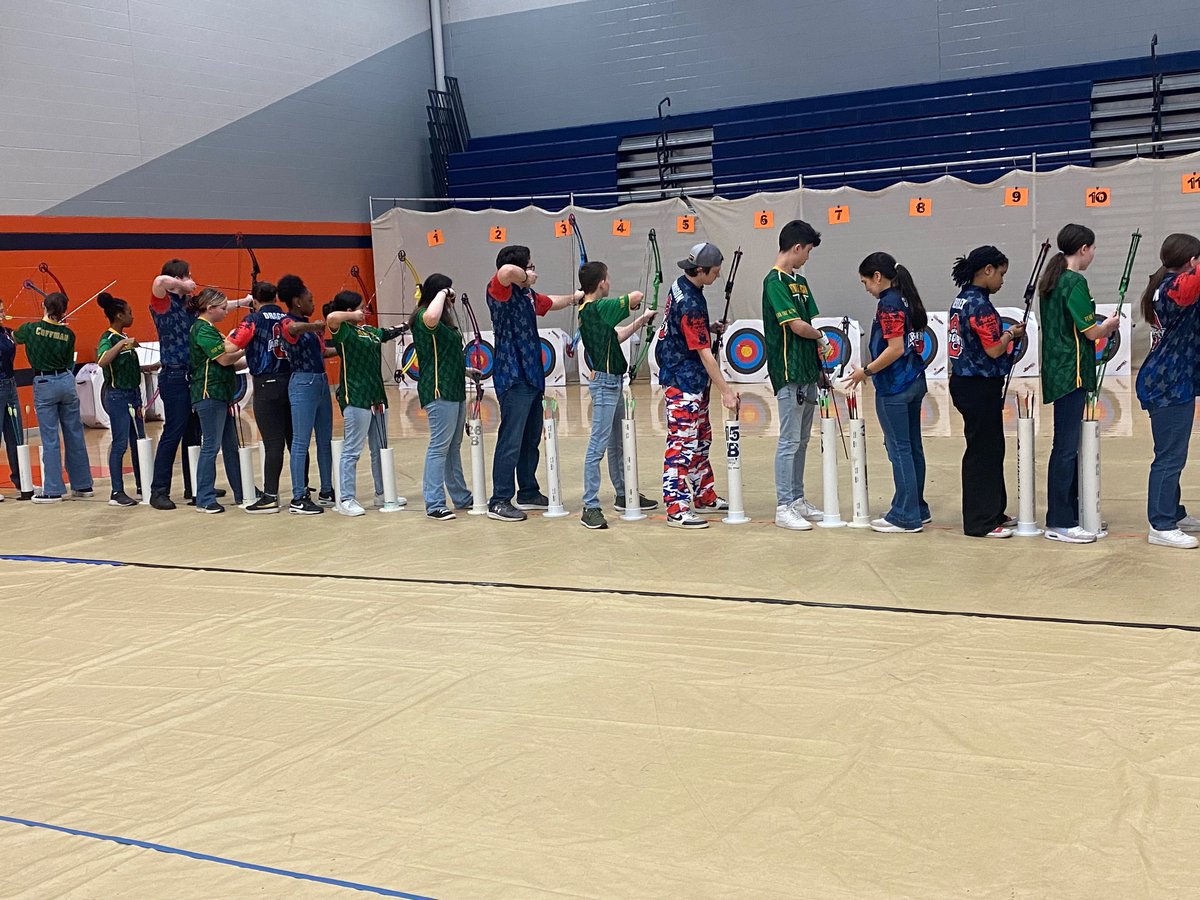 WBMS_Archery's tweet photo. 3D Results:
Top Male:  Braylon Krepp who scored a 262
Top Female: Averie Hensley achieved a score of 259

Notable Achievements: We had 4 personal bests in 3D, including Kensley Hall, Averie Hensley, Ascher Malavong, and Amos Wolff.
 
THE 3D TEAM SCORED A 1544 PLACING 2nd!! https://t.co/GQmL78389P