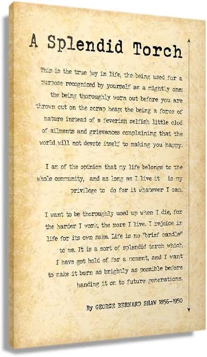 lowellsheppard's tweet photo. Thank-you George. #LifeLessons #georgebernardshaw #purpose https://t.co/yxENYLmxFe